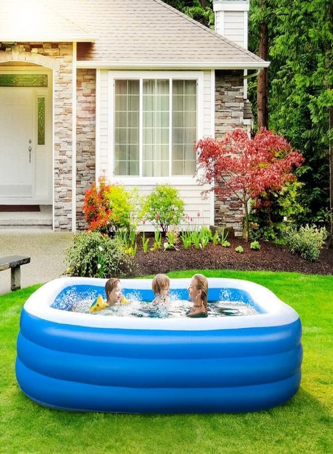 BROCCOLIN Inflatable Swimming Pool for Kids and Adults, Family-Sized Rectangular Pool, Durable PVC Outdoor for Backyard, Easy to Set Up, Summer Water Fun Pool for Children and Toddlers - Image 2